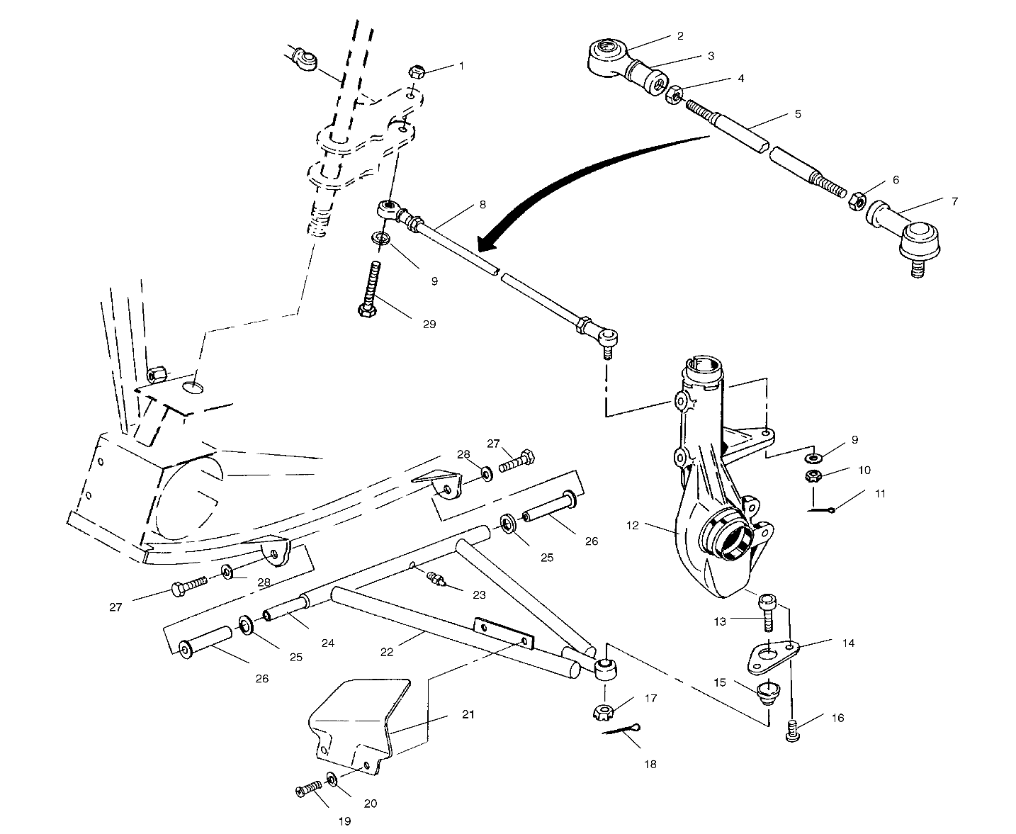 Part Number : 2200628 KIT A-FRAME RH