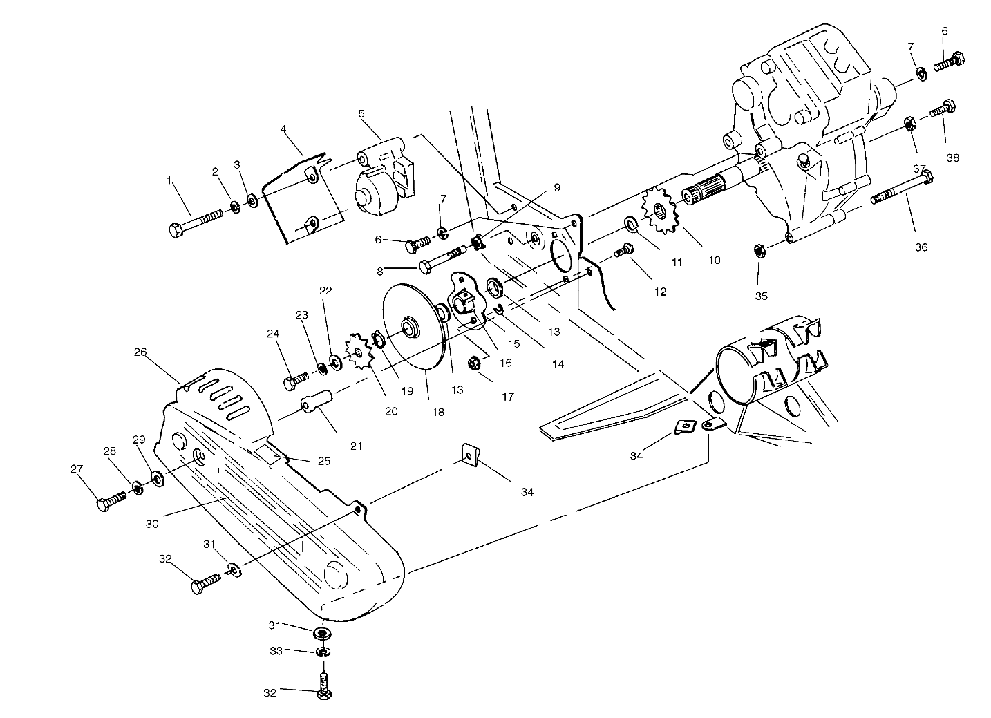 Part Number : 5333254 SPACER CHAIN GUARD