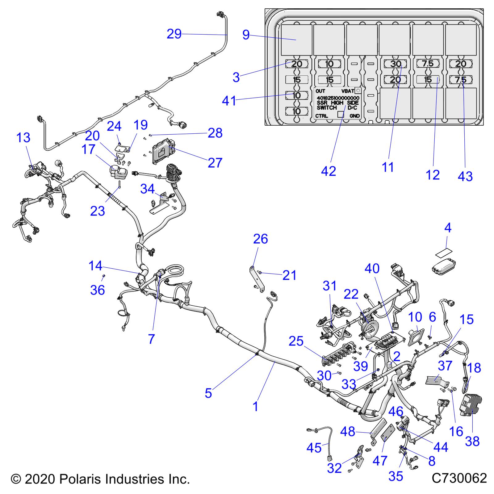 Part Number : 2415993 HARN-WINCH CONT JMPR