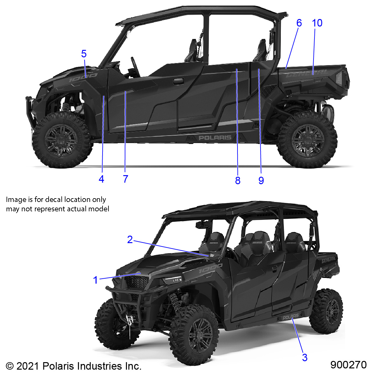 Part Number : 7196579 DECAL-DOOR FRT RH