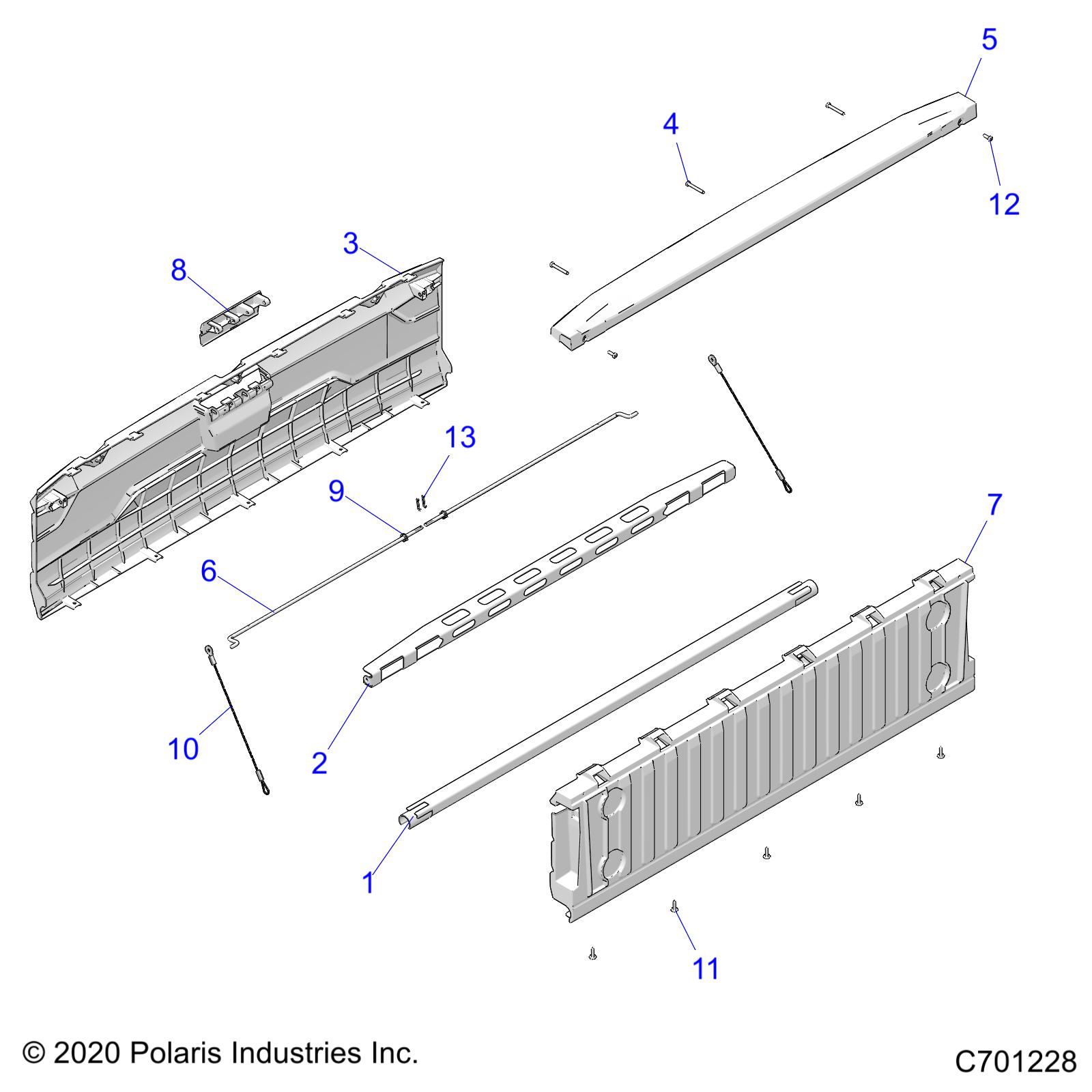Part Number : 7045562 SPRING-LATCH TAILGATE