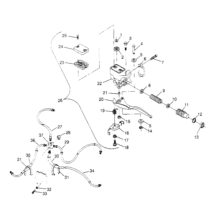 Part Number : 1930762 LINE UP.BRAKE W/FTGS.