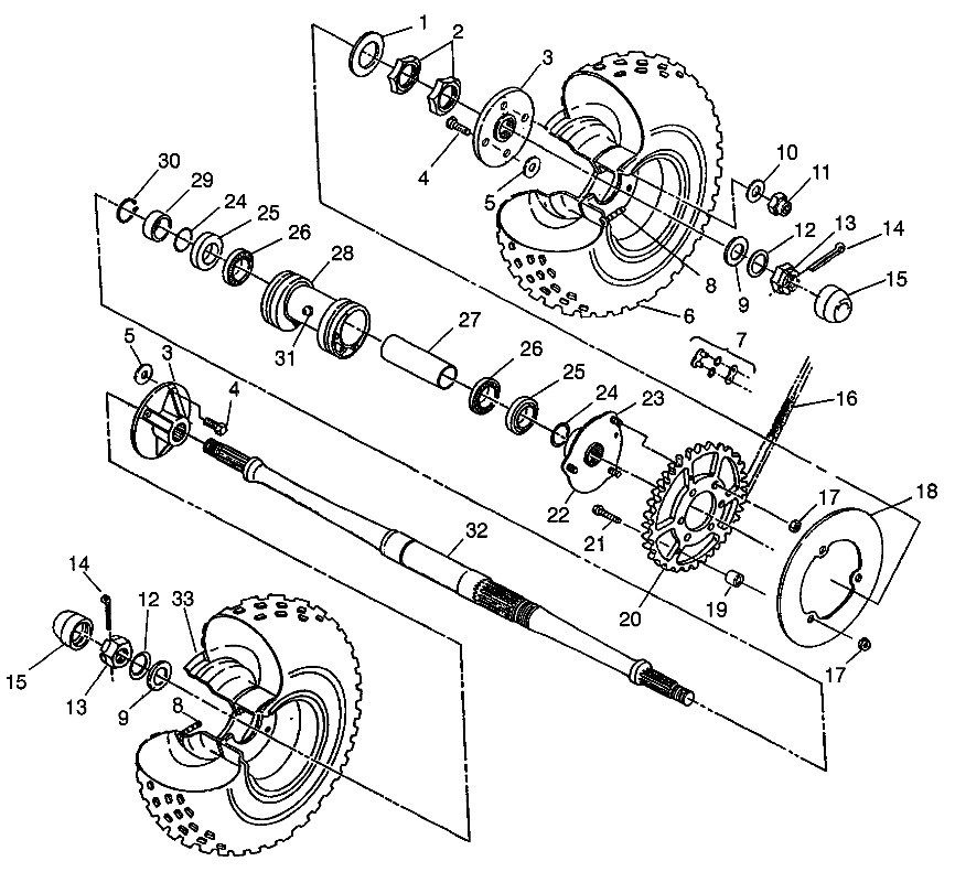 Part Number : 5020790 AXLE REAR HVY.