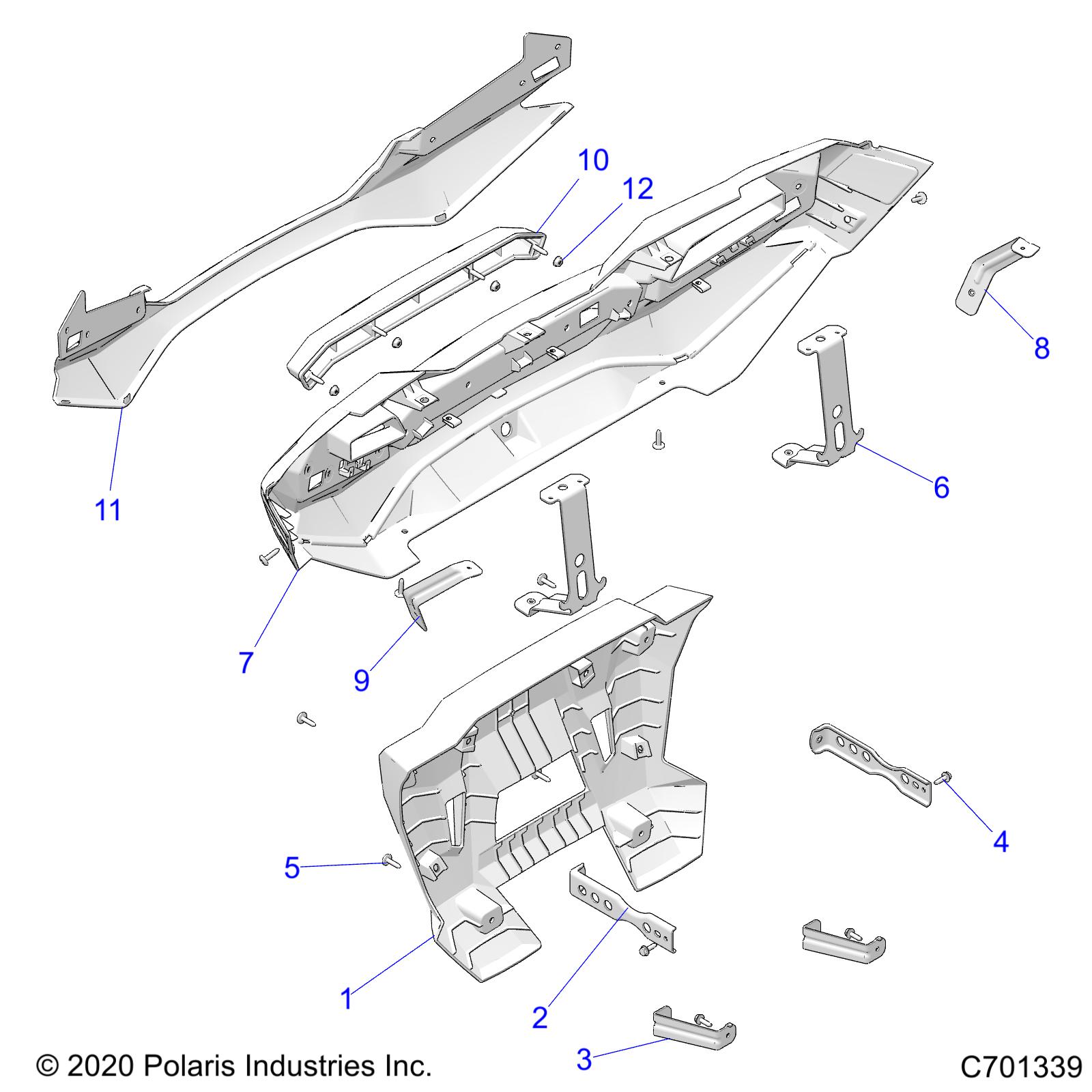 Part Number : 5454841-726 PANEL-ACCENT RR FASCIA PTD NVY