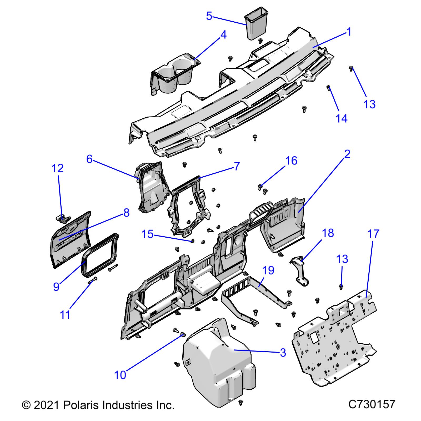 Part Number : 2209548 K-DASH PNL MID RGR MS 570 NSTR