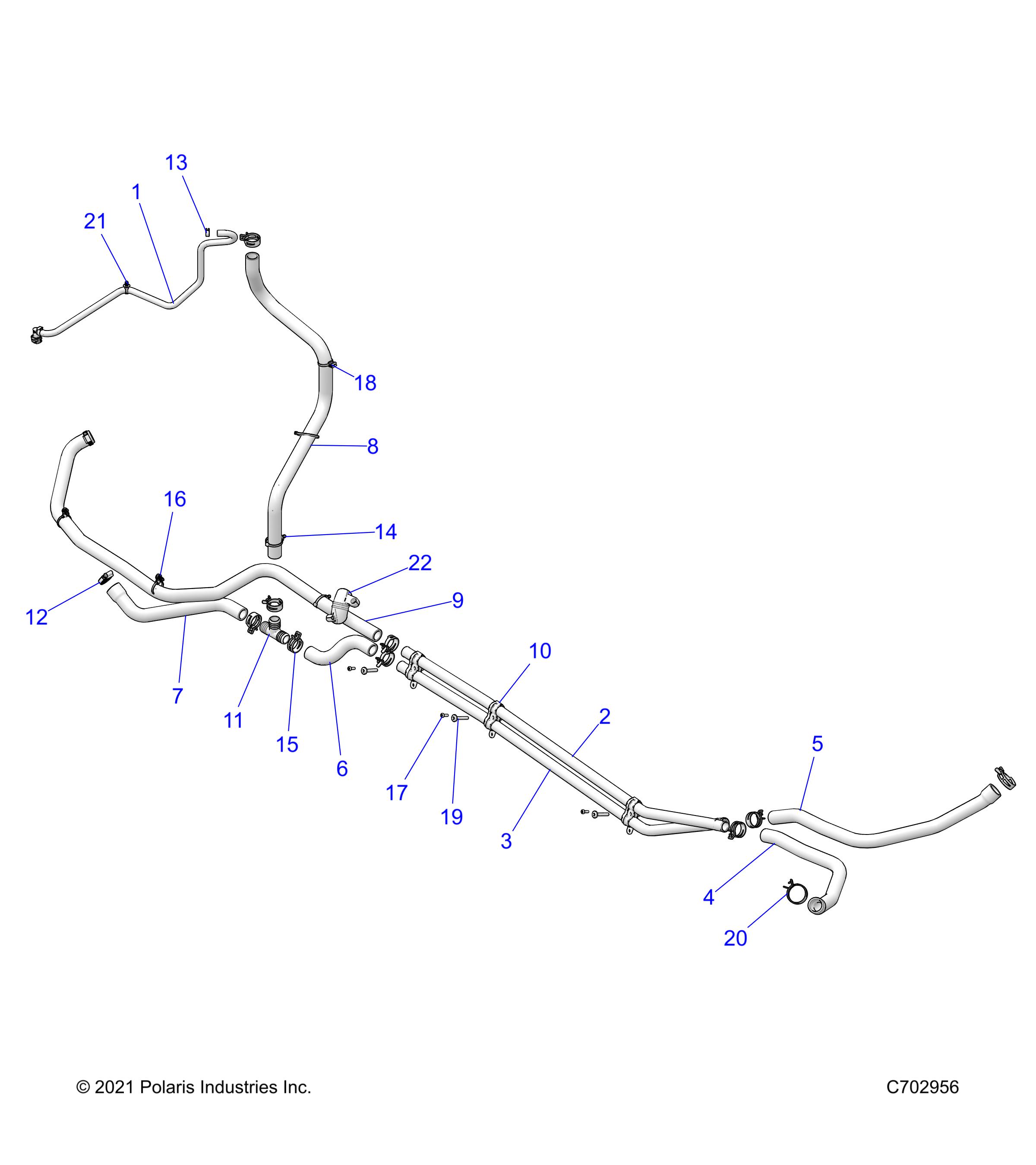 Part Number : 5417553 HOSE-RADIATOR HT OUT