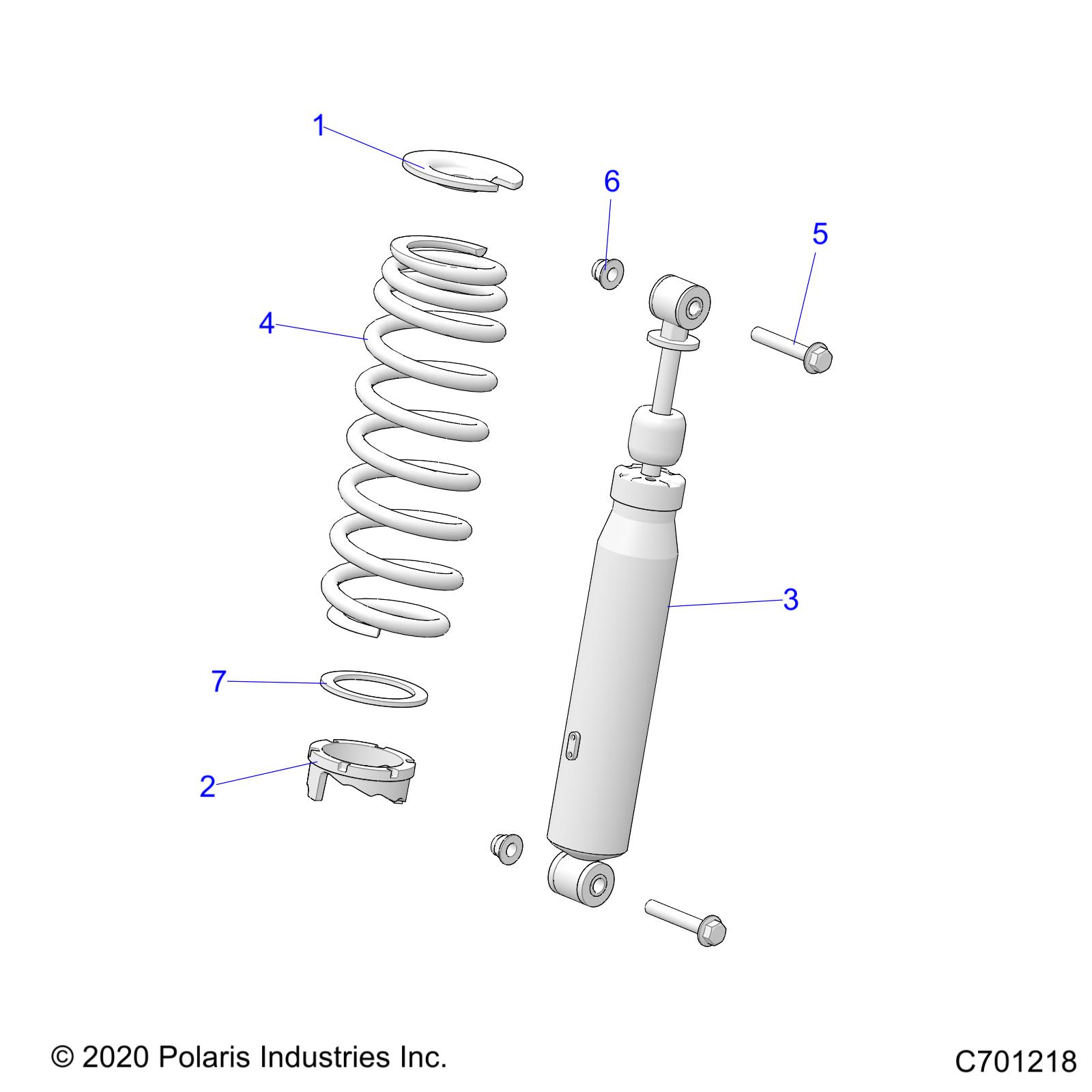 Foto diagrama Polaris que contem a peça 7045565-385