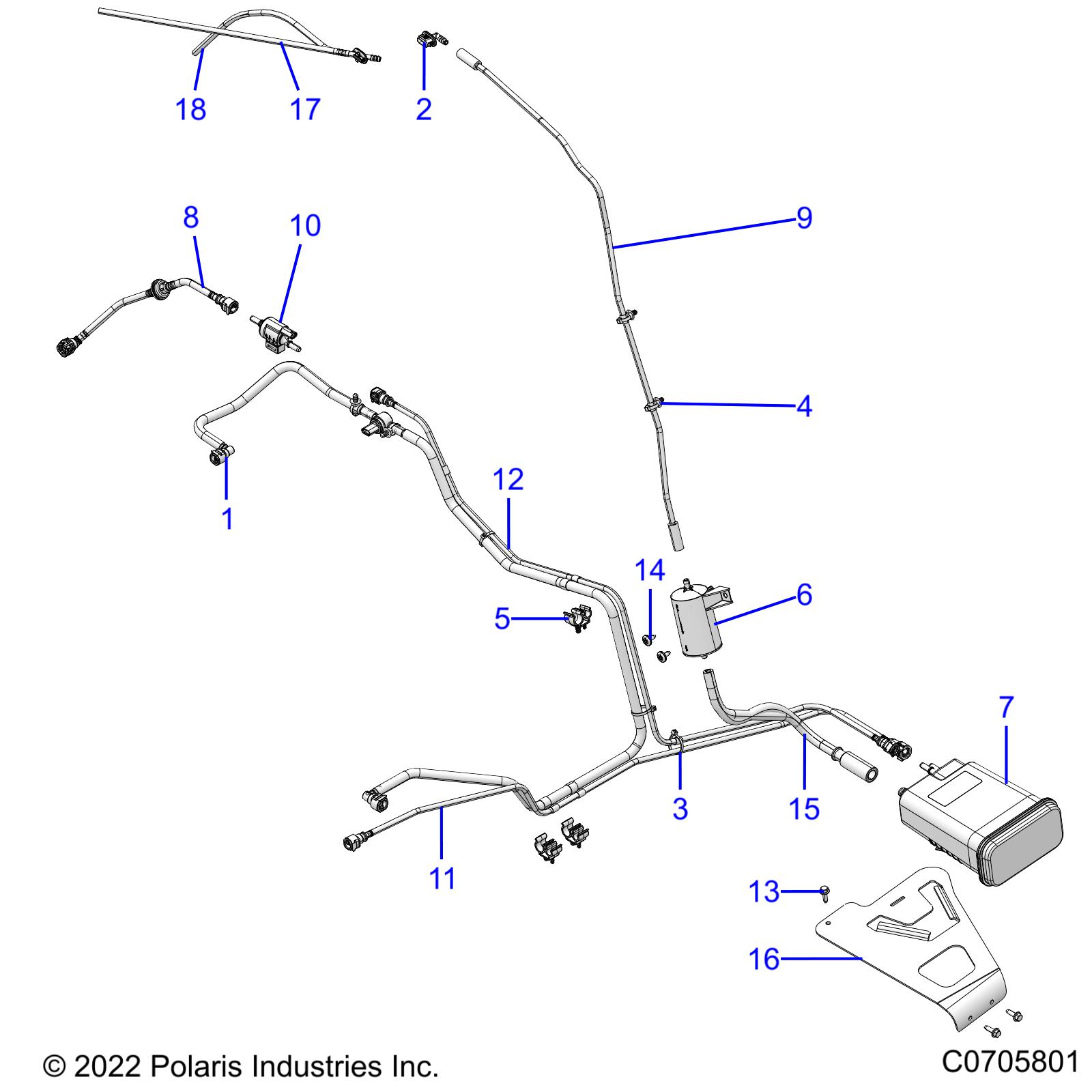 Part Number : 2522079 ASM-LINE TANK TO CANISTER