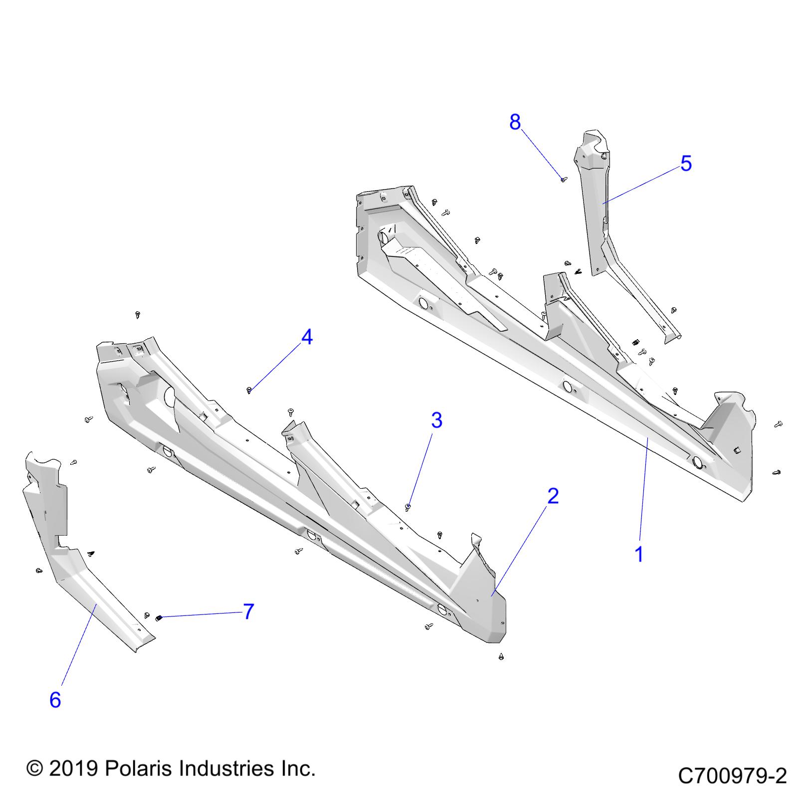 Part Number : 5451560-070 LEFT HAND ROCKER  GLOSS BLACK