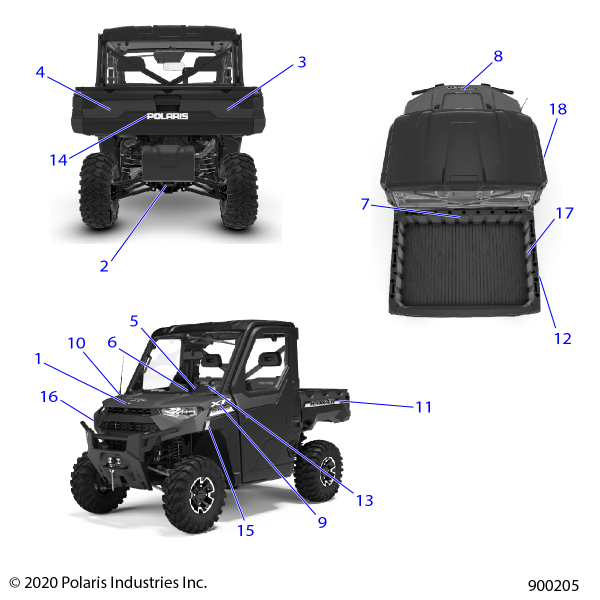 Part Number : 7193274 DECAL-FR.FNDR SIDE XP 1000 LH