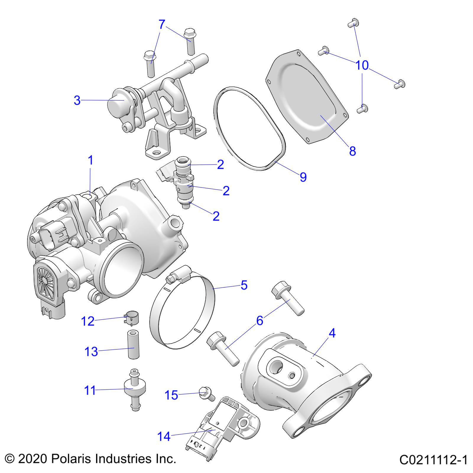 Foto diagrama Polaris que contem a peça 5415066