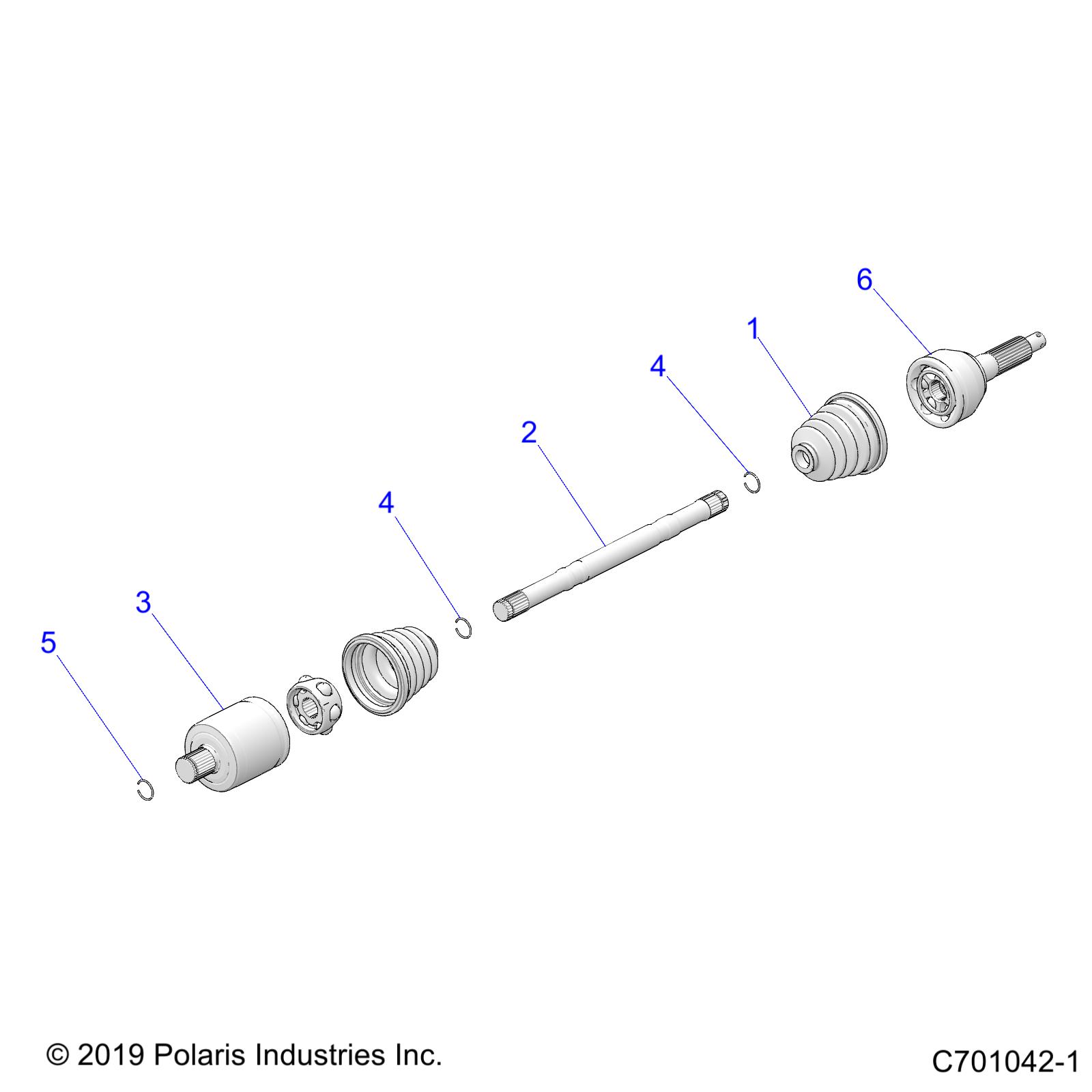 Part Number : 1333657 HALFSHAFT ASSEMBLY  REAR