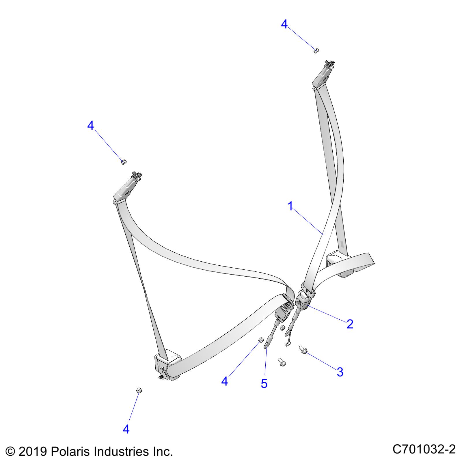 Part Number : 2635571 SEAT BELT ASSEMBLY  3 POINT