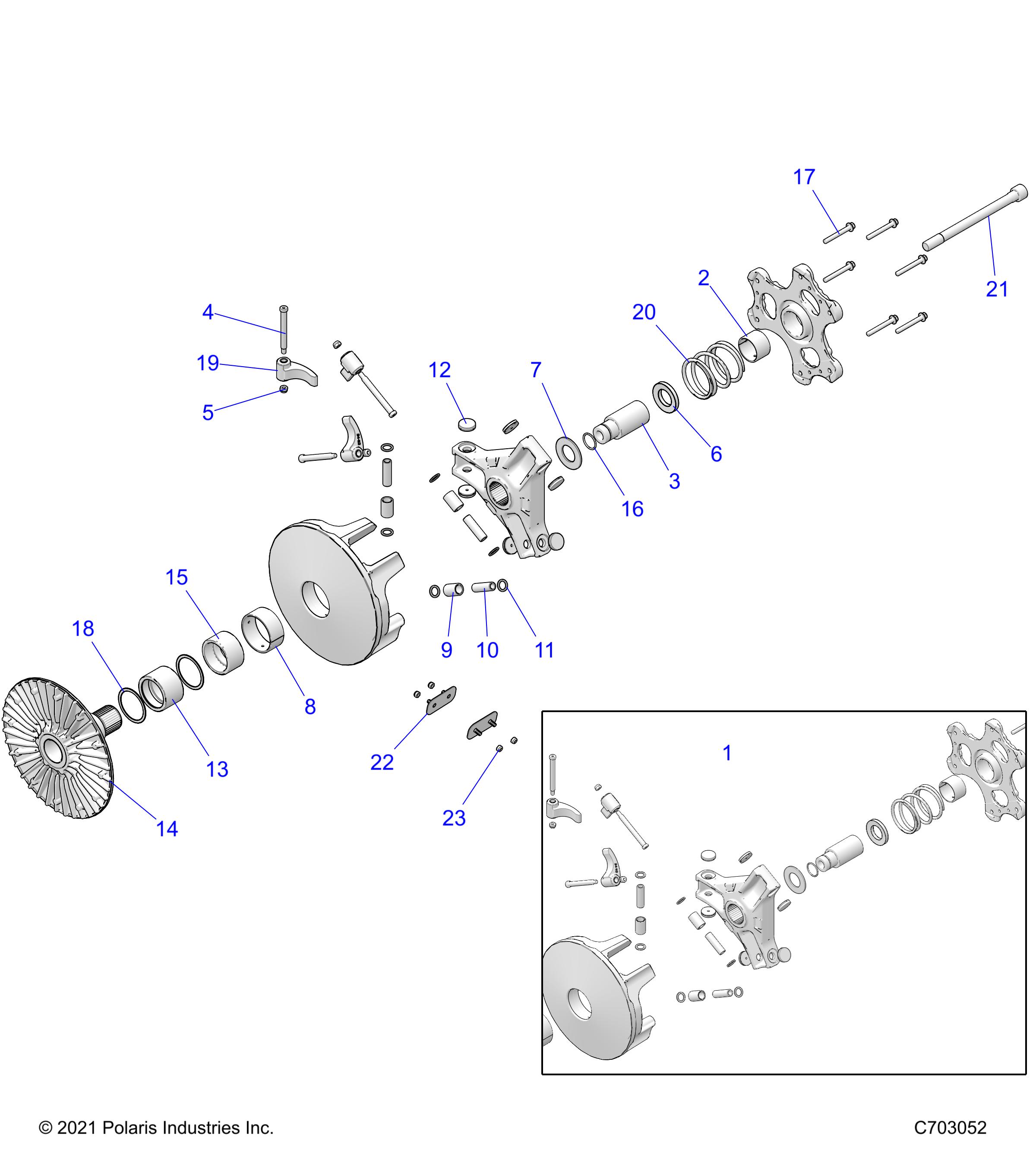 Foto diagrama Polaris que contem a peça 3515111