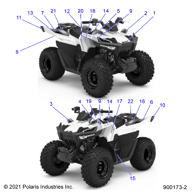 Foto diagrama Polaris que contem a peça 2636502