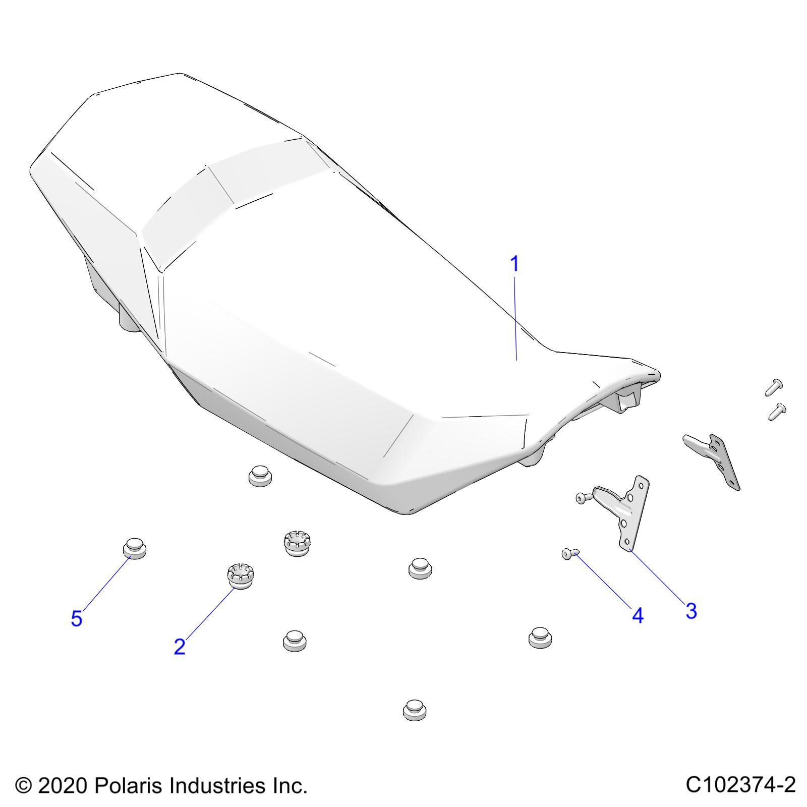 Foto diagrama Polaris que contem a peça 5412994