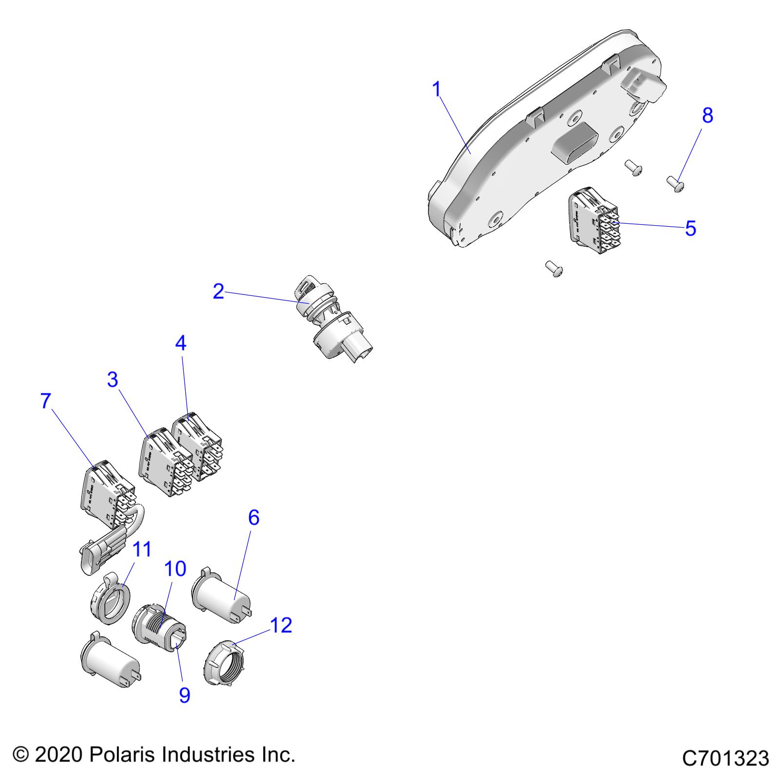 Foto diagrama Polaris que contem a peça 4017085