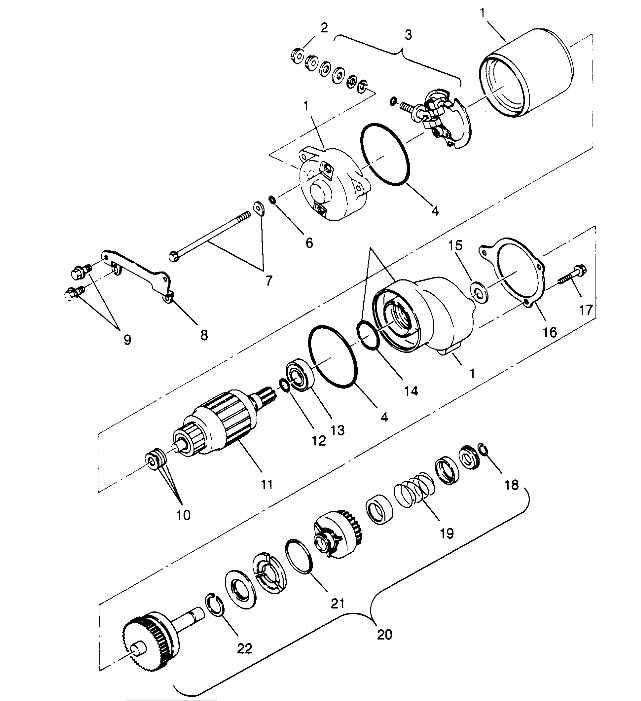 Part Number : 3084403 STARTER MOTOR ASM.