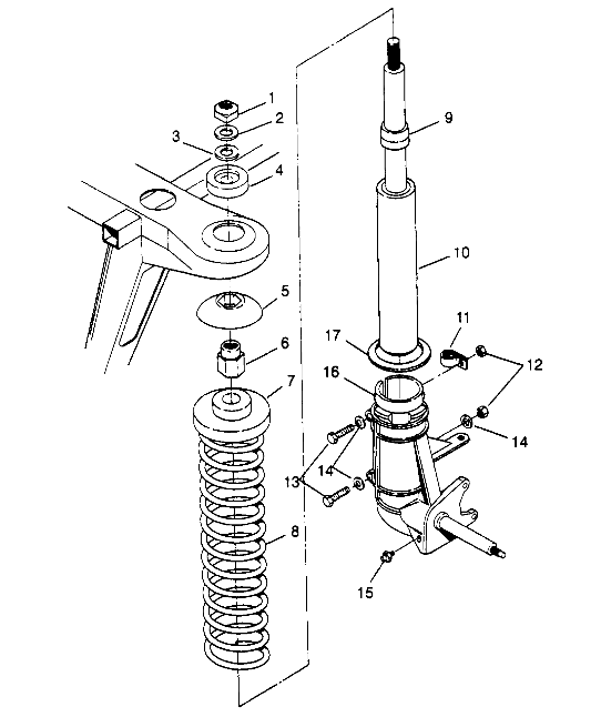 Part Number : 7041449 STRUT ASM FRONT 25MM.