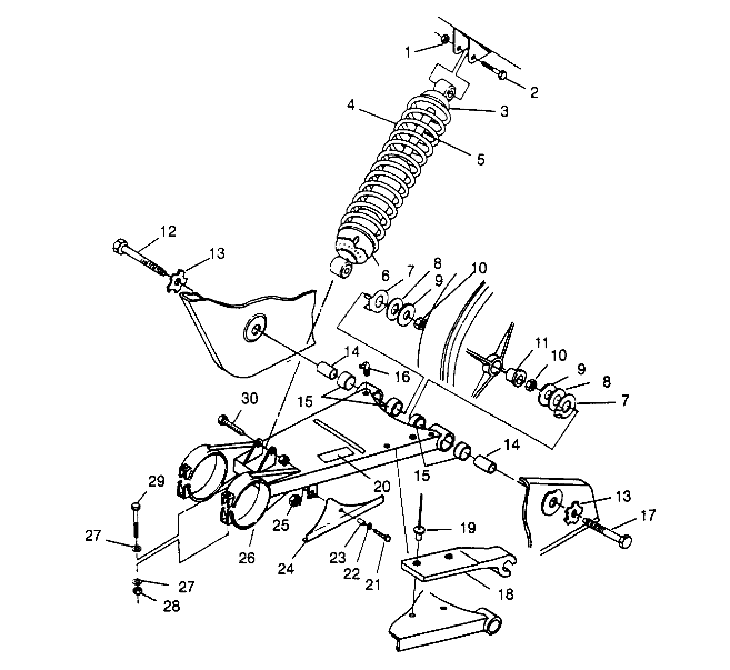 Part Number : 7041447 SHOCK REAR