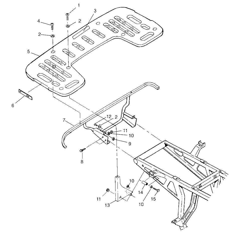 Part Number : 2670174 RACK ASM REAR