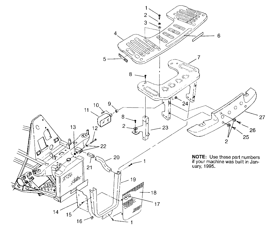 Part Number : 2670180 RACK ASM FRONT