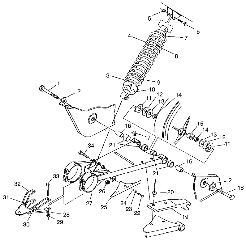 Part Number : 5210793 BUSHING SWINGARM EXTENDED