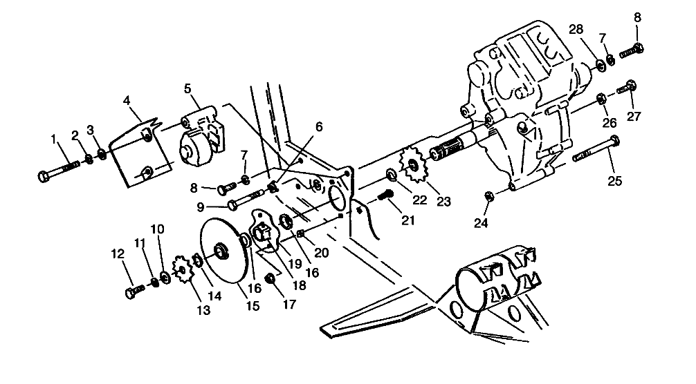 GEARCASE/BRAKE