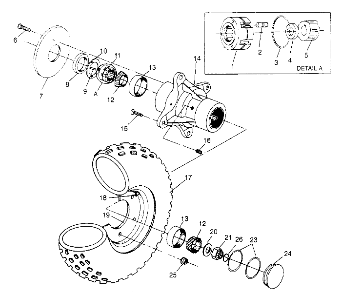 Foto diagrama Polaris que contem a peça 7721115