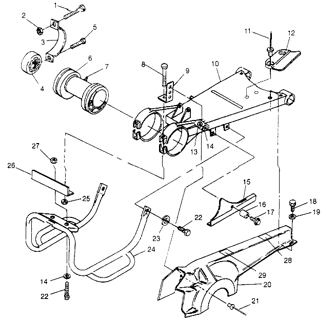 Foto diagrama Polaris que contem a peça 7621301