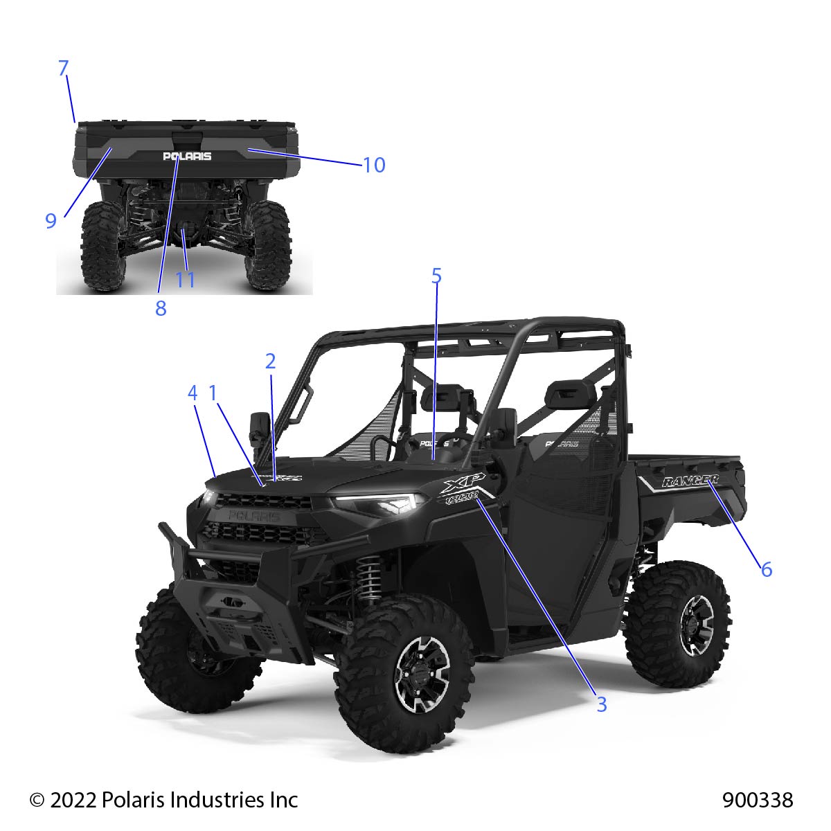 Part Number : 7191995 TAILGATE DECAL  LEFT