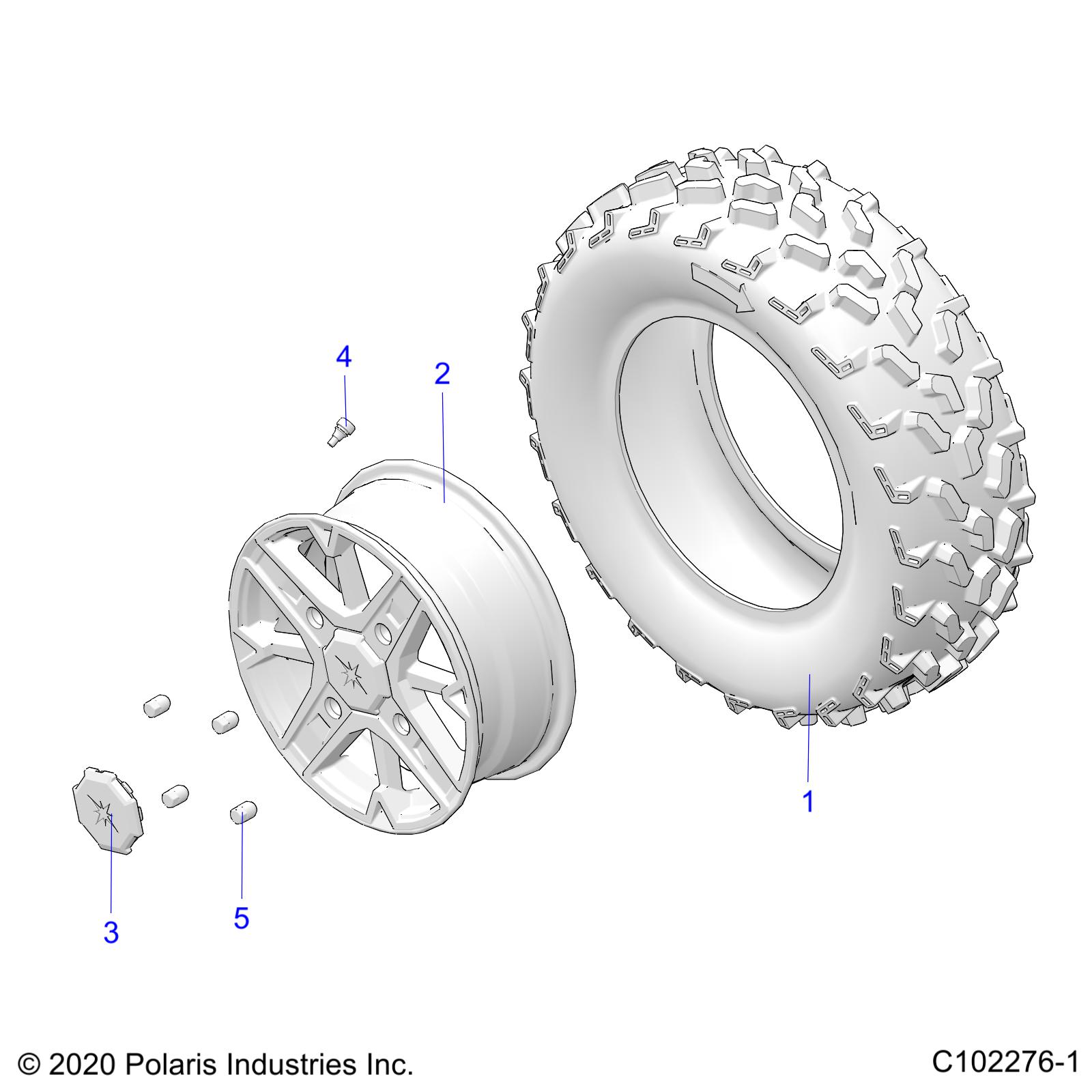 Part Number : 5415792 AT TIRE  26 X 9 R14