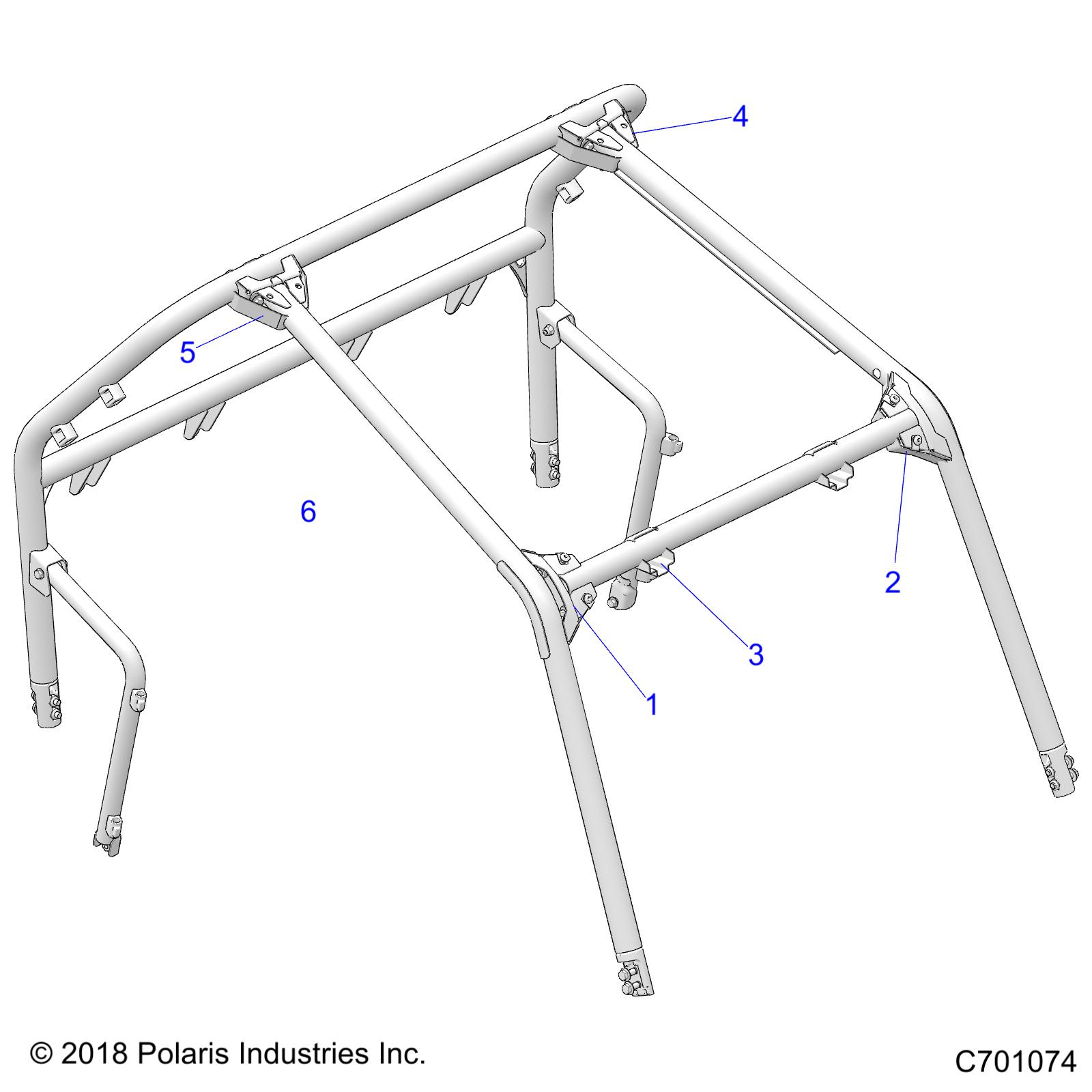 Foto diagrama Polaris que contem a peça 5453562-070