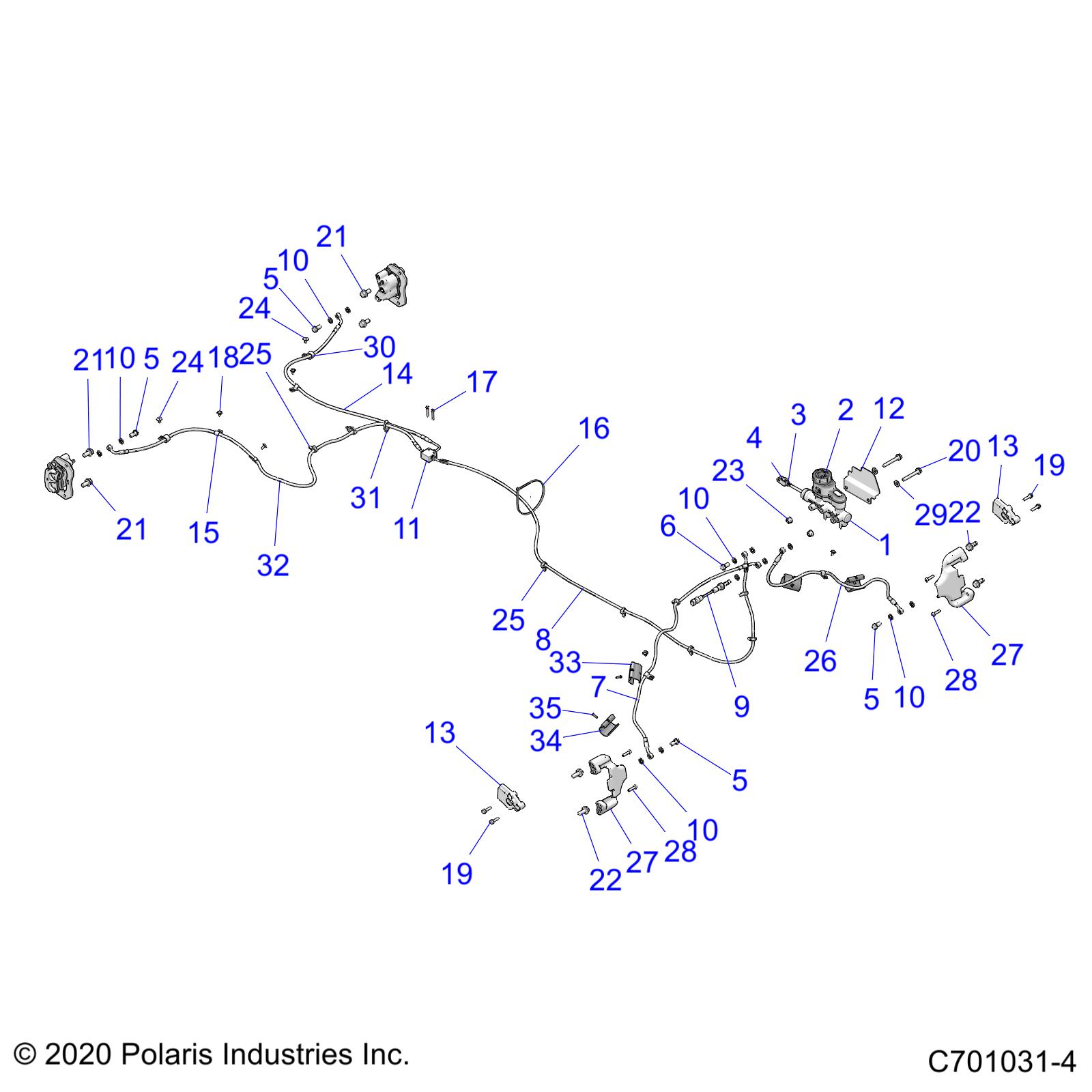 Part Number : 5451488 BRAKE LINE CLIP  OUTER