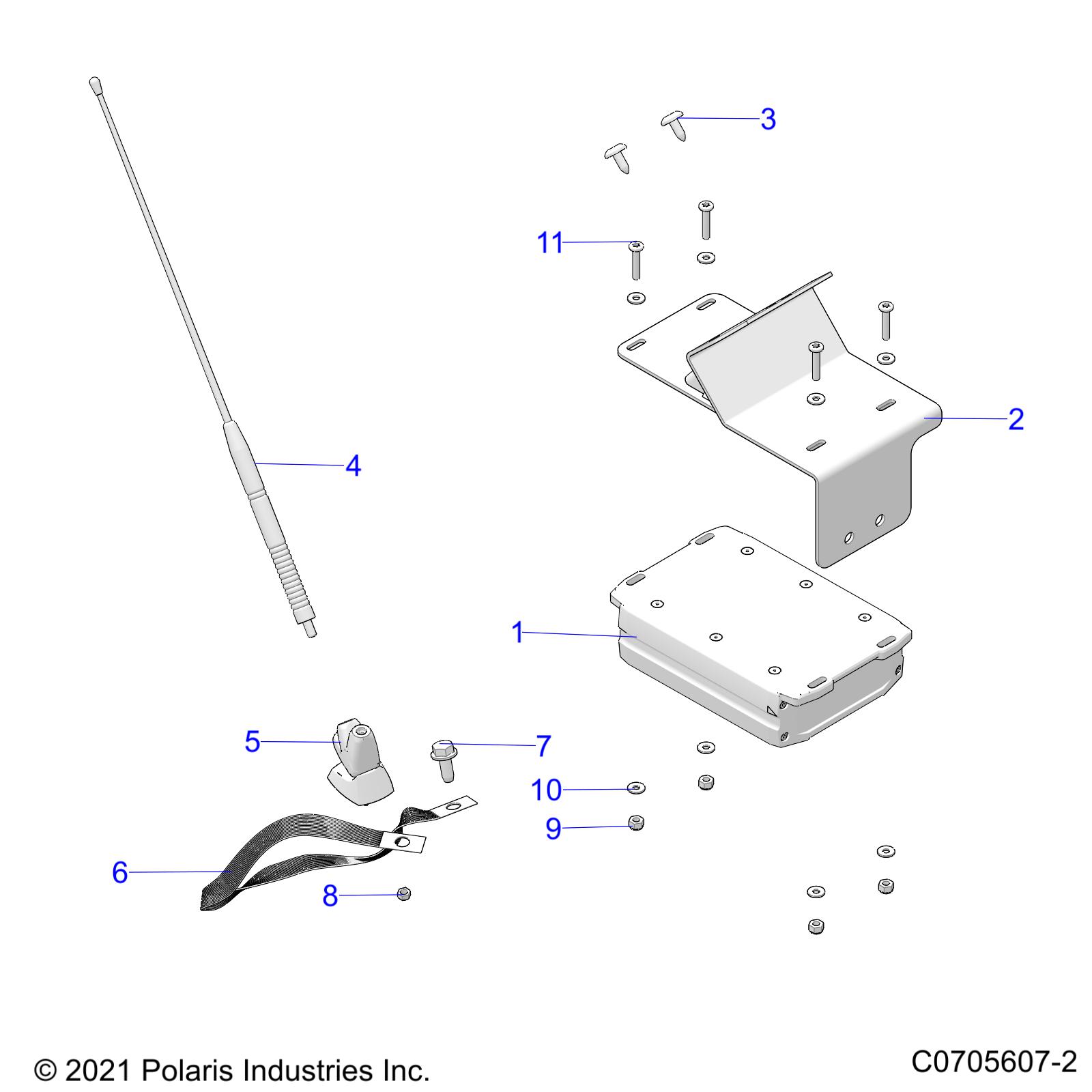 Foto diagrama Polaris que contem a peça 2414533