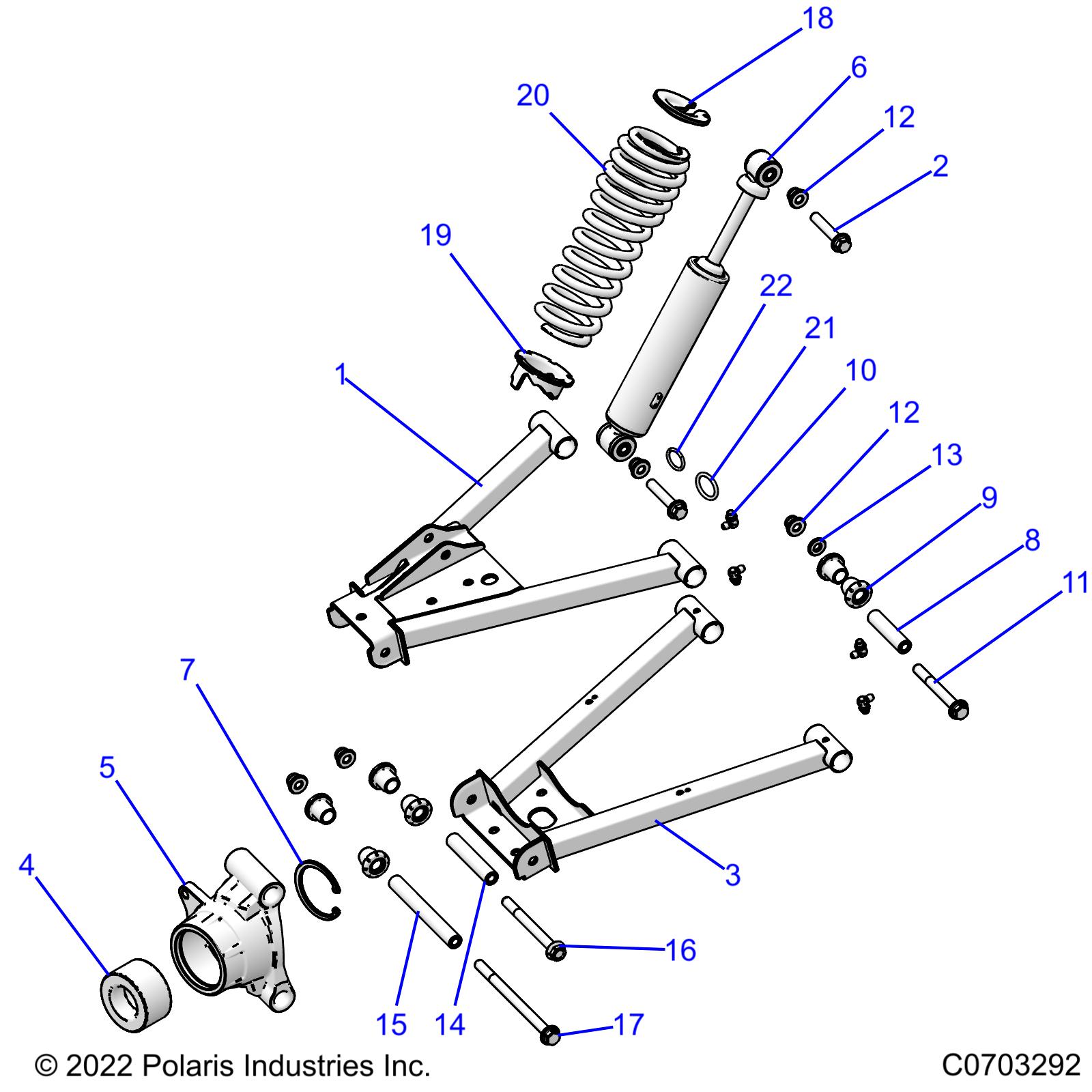 Part Number : 7043884-458 SPRING-REAR  MATTE BLACK