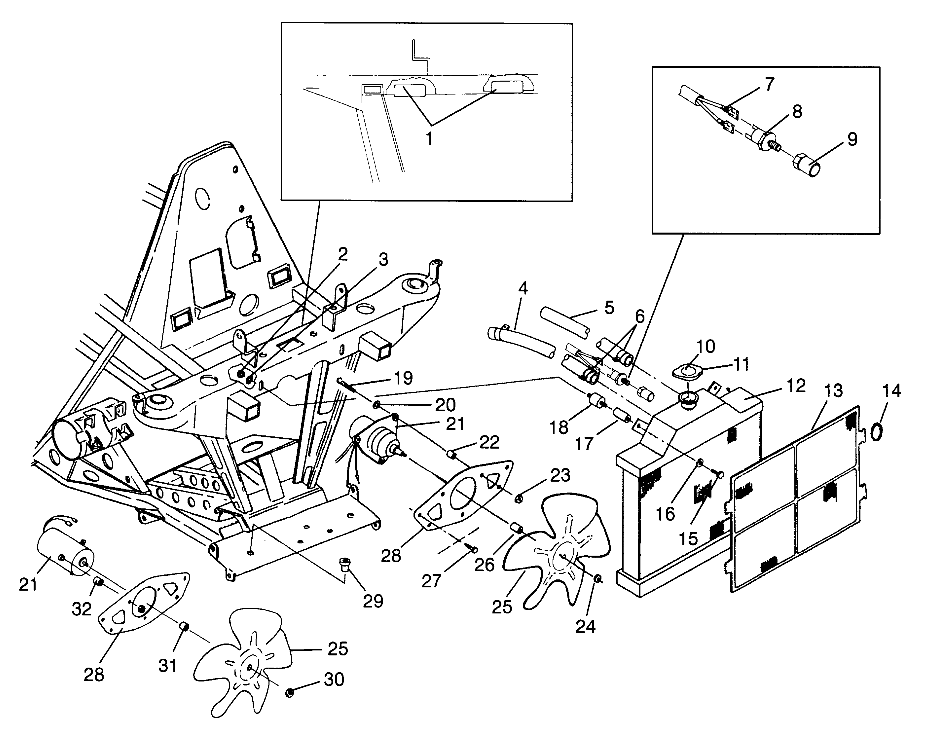 Part Number : 4170009 LIQUID COOLED MOTOR FAN