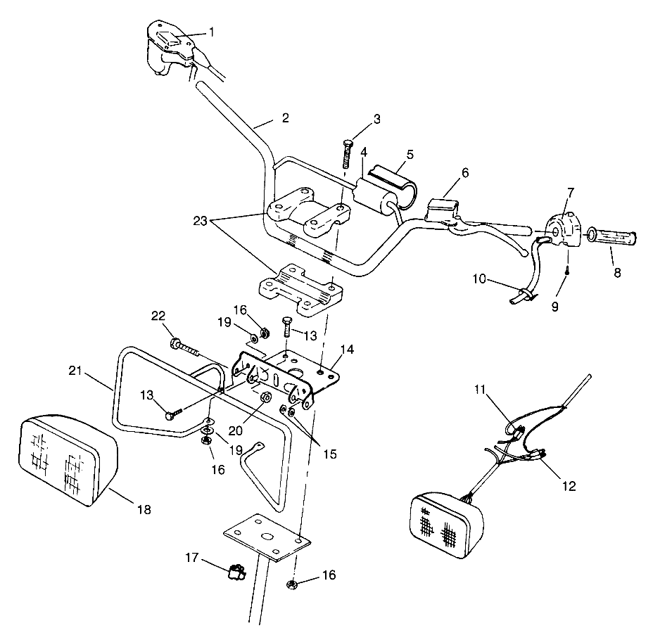 HANDLEBAR/HEADLIGHT