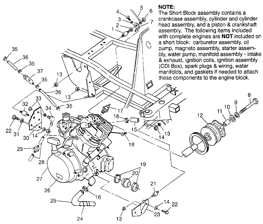 Part Number : 5411173 HOSE  LOWER ENGINE