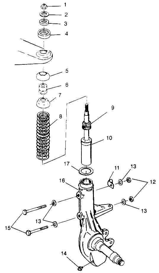 Part Number : 7041471-067 SPRING STRUT (BLACK)