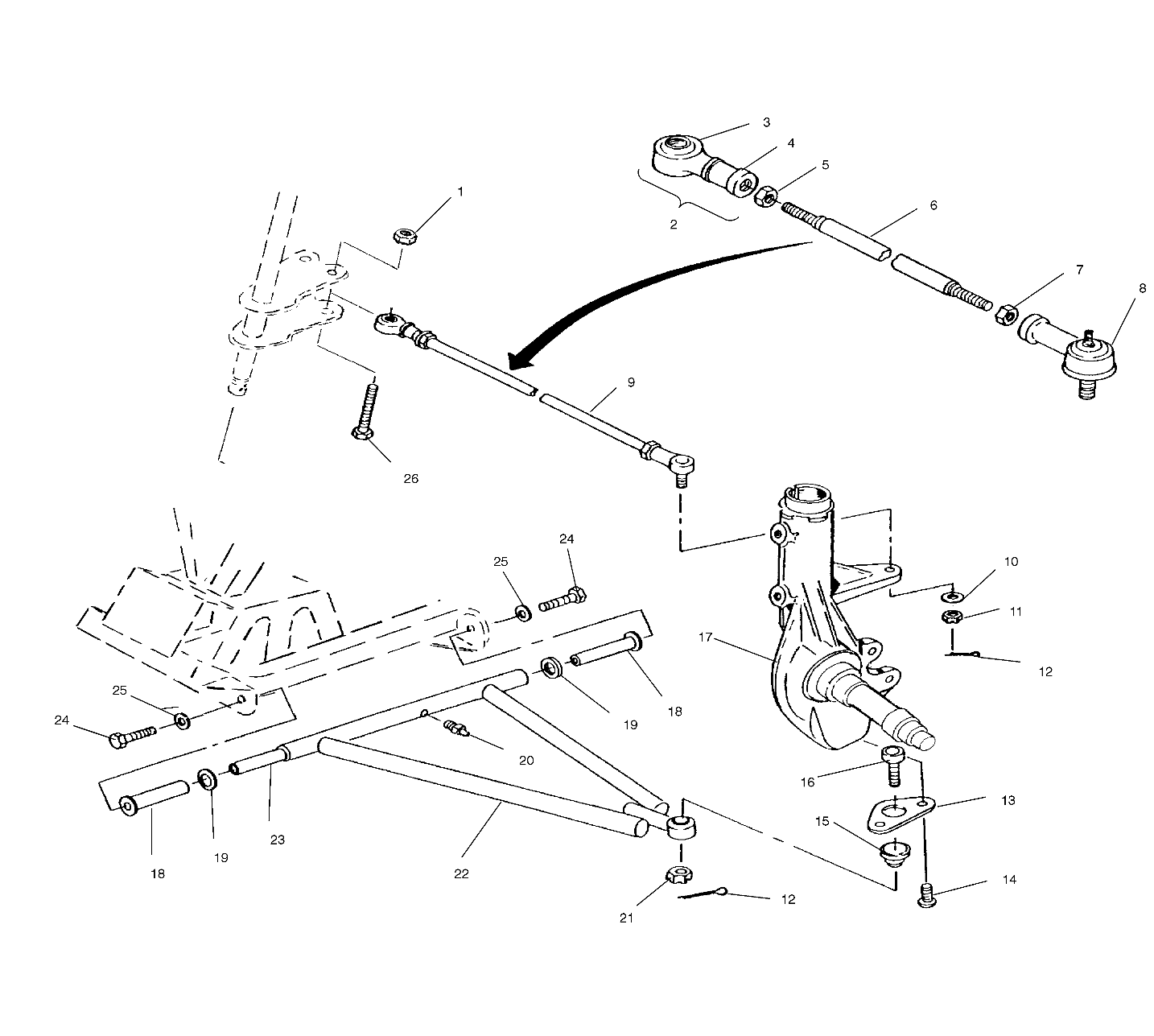 Part Number : 1822403 TIEROD ASM RELUBE