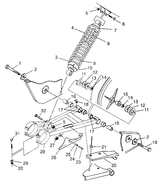 Part Number : 7041518-067 SPRING COMP RR BLK