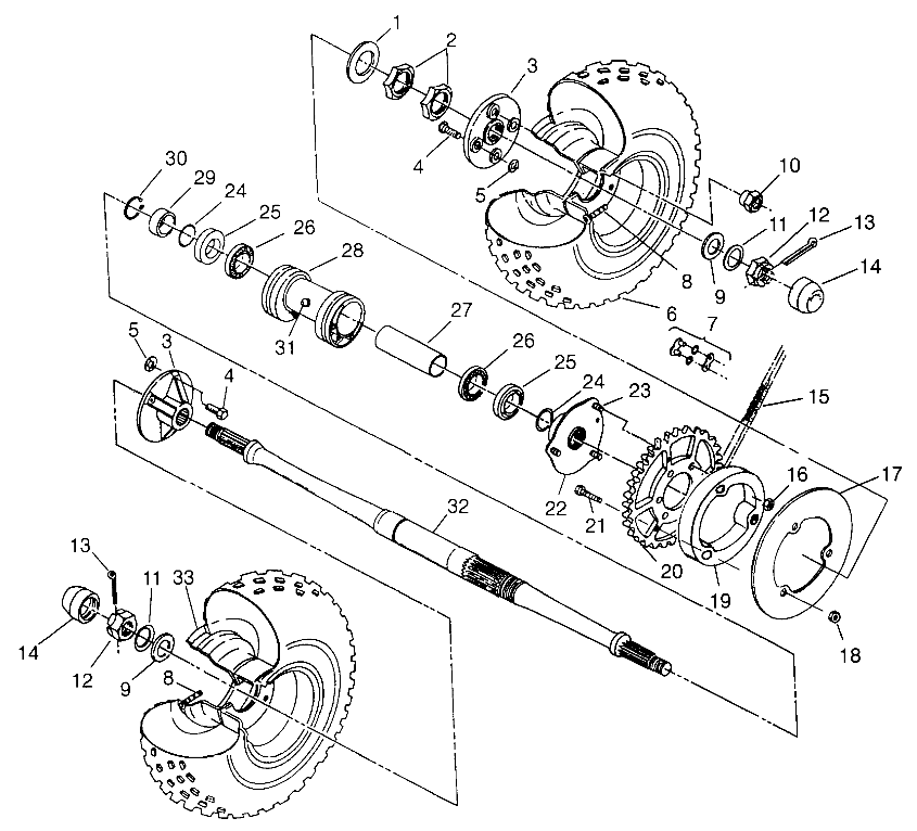 Foto diagrama Polaris que contem a peça 5410404