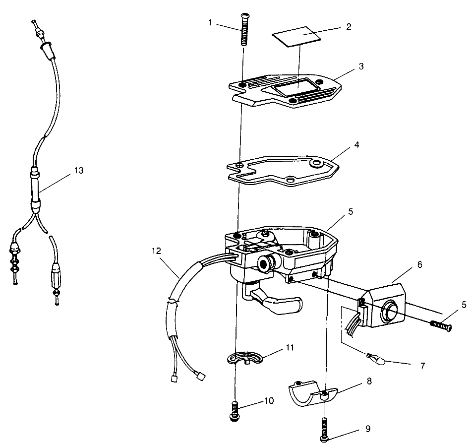 Part Number : 7080615 THROTTLE CABLE