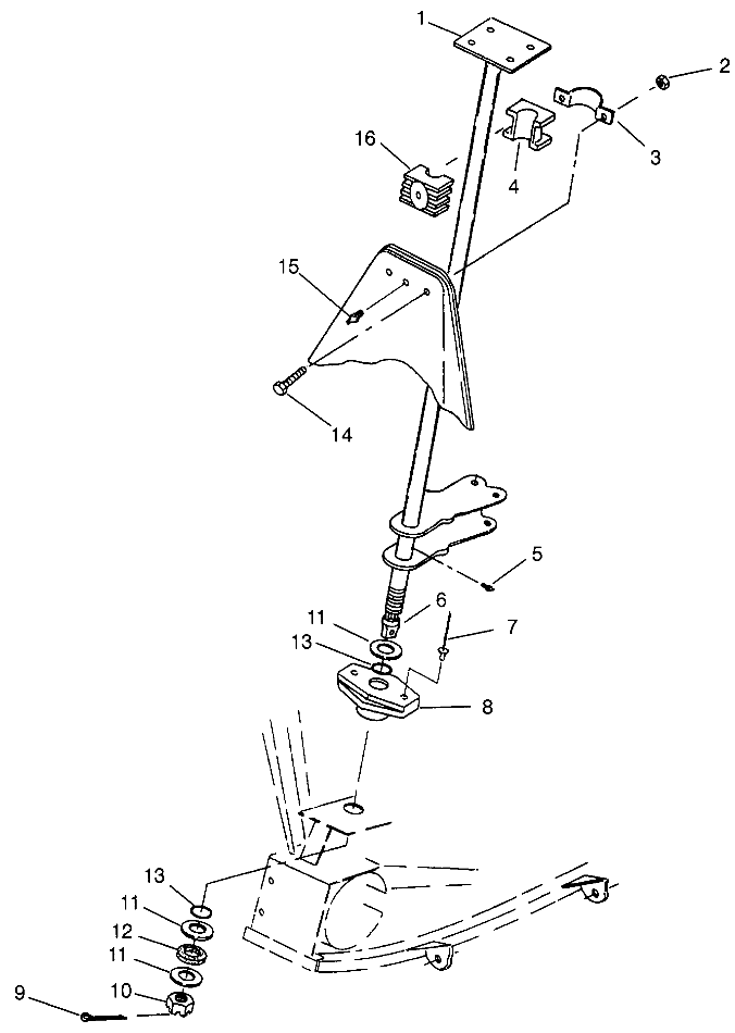 Part Number : 1843067 POST STEERING (4X4)