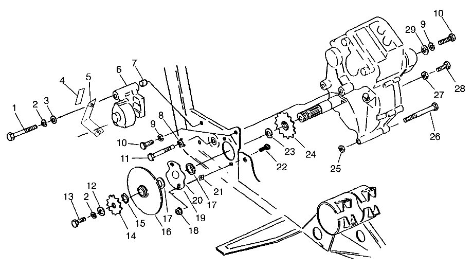 GEARCASE/BRAKE