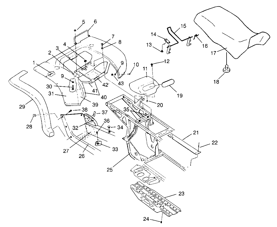 Part Number : 5432374-070 FOOTWELL RH BLK.NYLON