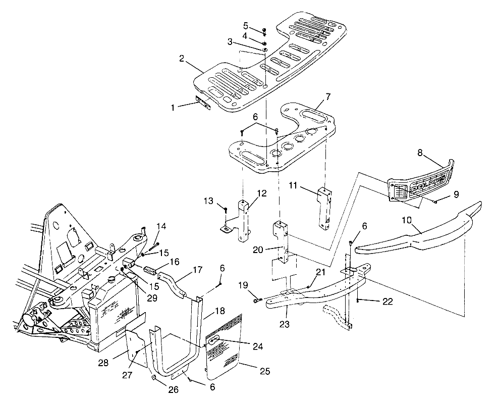 Part Number : 2200775 KIT FRT.RACK MOUNT