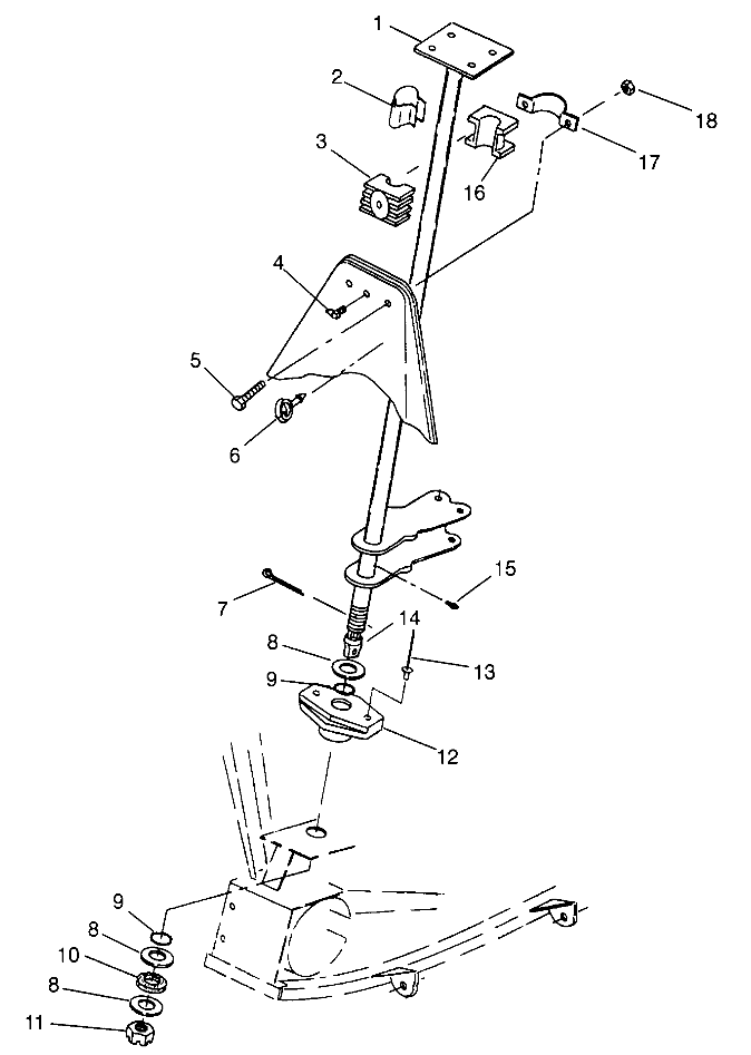 Part Number : 1843063 POST STEERING (2X4)