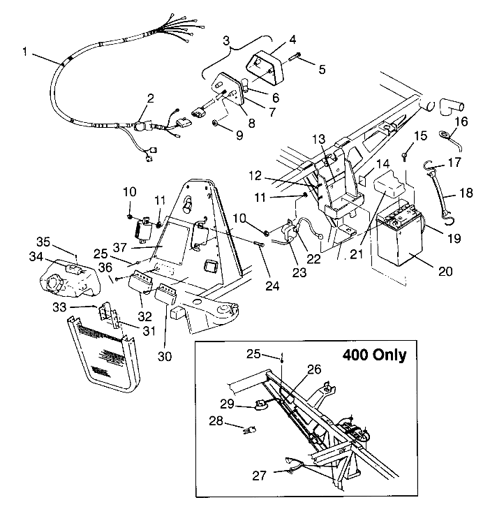 Part Number : 2460554 HARNESS-MAIN WIRE